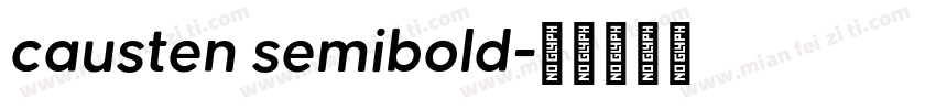 causten semibold字体转换
